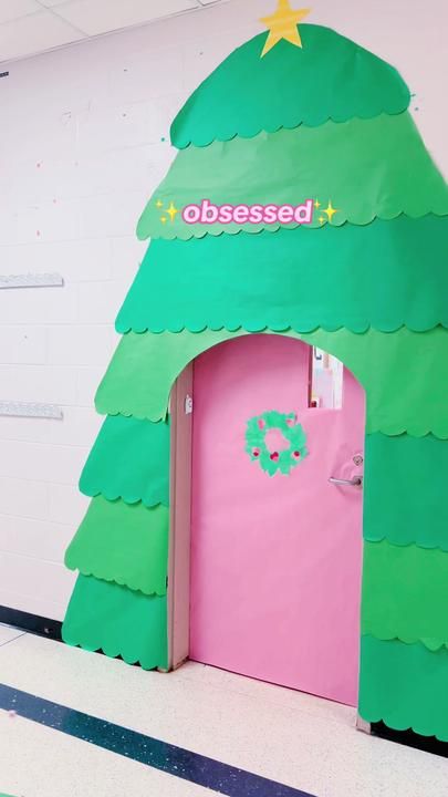 Courtney Brink on TikTok Christmas Door Decoration, Boho Christmas, Christmas Door, Christmas Activities, Ariana Grande, Door Decorations, The Creator, Christmas