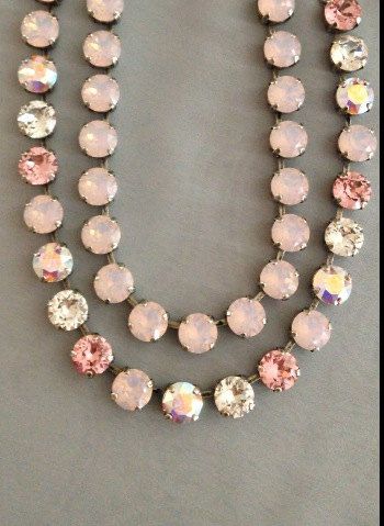 Swarovski crystal necklace choker rose Opal by JEWELSbyJamieLee Swarosky Jewelry, Sabika Inspired Jewelry, Marianna Jewelry, Necklaces Pink, Sabika Jewelry, Mariana Jewelry, Swarovski Crystal Jewelry, Swarovski Crystal Bracelet, Swarovski Crystal Necklace