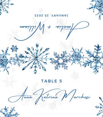 #blue #white #navy #aesthetic #simple #wedding #watercolor #minimalist #placecard #table #card #placetablecard #guests #namecard #marriage #snowflake #winter #season #weddingsnowflakes #winterwedding Navy Aesthetic, Snowflake Wedding, Wedding Watercolor, Wedding Place Card, Place Card Template, Winter Snowflakes, Wedding Place, Planner Cover, Wedding Place Cards