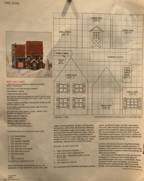 CH gingerbread house 2/3 Gingerbread House Template, Gingerbread Dough, House Blueprints, Gingerbread Houses, House 2, Parchment Paper, Royal Icing, Gingerbread House, Gingerbread