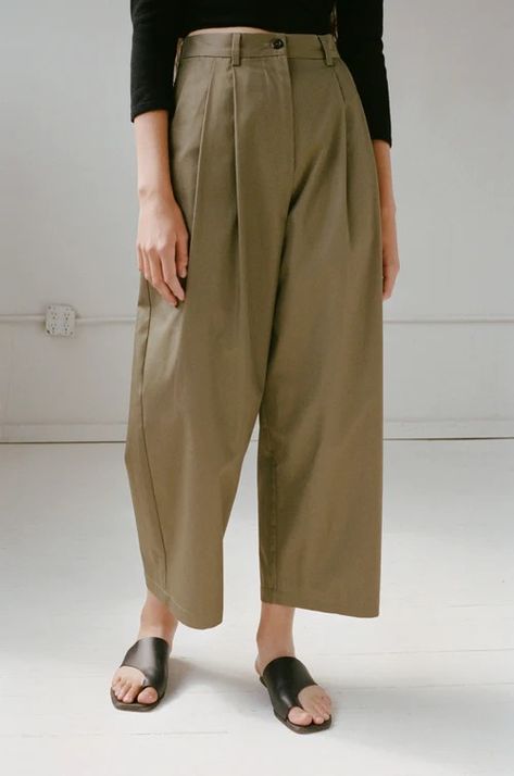 Shaina Mote | Sign Up Realistic Fashion, Soft Tailoring, Perfect Pant, French Seam, The Boy, Style Board, Recycled Cotton, Trousers Women, Cotton Twill