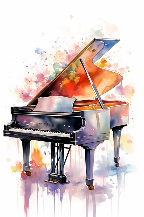 Watercolor Musical Piano Clipart, 10 High Quality Watercolor Musical Piano JPG,  DOWNLOAD You will receive a digital file, no physical items will be shipped! Please download the separate folders in the archives one by one if you have a slow wifi to avoid corrupted files or errors.  INCLUDED  - 2 ZIP files - 12 (JPG files) - Size: 3584 x 5376px This Watercolor Clipart pack includes 10 high-quality JPG files that are perfect for all your crafting needs! Use these beautiful images to create stunnin Piano Watercolor, Piano Clipart, Piano Drawing, Piano Painting, Slow Wifi, Eyes Clipart, Piano Art, Eclectic Art, Stunning Eyes