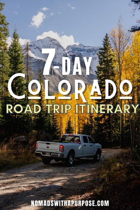 7 Day Colorado Road Trip Itinerary Colorado Road Trip With Kids, Colorado Road Trip Map, Colorado Road Trip Itinerary, Colorado Itinerary, Colorado Scenery, Hiking Colorado, Colorado Road Trip, Colorado Travel Guide, Road Trip To Colorado