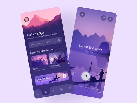 Creative App Design, App Design Trends, Create Your Own App, Universe App, Software Ui Design, Ui Ux 디자인, Creative Apps, Meditation App, Mobile Application Design