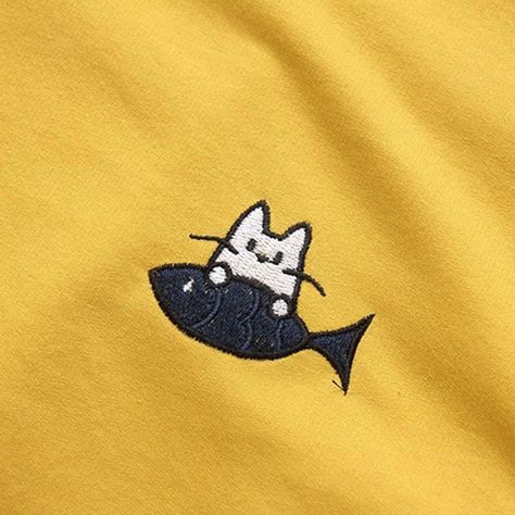 Cat Fish Embroidery Loose Sweatshirt cute embroidery | cute embroidery ideas | cute embroidery ideas shirts | cute embroidery designs | cute embroidery patterns | cute embroidery ideas simple | cute embroidery ideas jeans | cute embroidery designs kids | Kerrys Cutessentials Embroidery | so cute embroidery | Ellbie Co I Cute beginner craft kits I Cross stitch embroidery and more | cute embroidery | cute embroidery | cute embroidery ideas | cute embroidery ideas shirts | cute embroidery designs | Diy Embroidery Shirt, Fish Embroidery, Embroidery On Clothes, Cute Embroidery, Animal Embroidery, Simple Embroidery, 자수 디자인, Sewing Embroidery Designs, Hand Embroidery Art