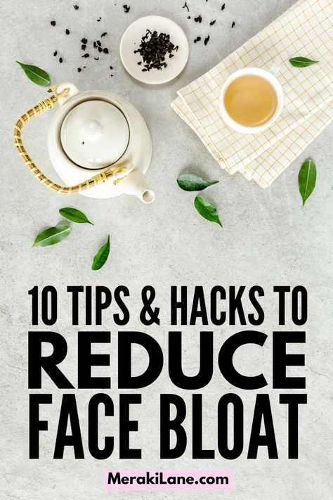 How to Get Rid of a Bloated Face | There are many things that can cause face bloat, and this post has lots of great tips and tricks. We're sharing common causes and reasons for facial swelling, tips on how to avoid face bloat, and how to fix it when it happens. We've also included hacks and remedies to decrease puffiness, a list of foods to reduce swelling, plus makeup tutorials to hide face bloat with makeup so you can look and feel your best every single day! Face Swelling Remedies, Debloat Face, Face Bloat, Swelling Remedies, Facial Swelling, Bloated Face, Swollen Lips, Puffy Face, Swollen Face