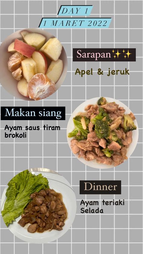 Credit recipe bySkwad Fitness Defisit Kalori Plan, Diet Meal Plan Indonesia, Tips Diet Sehat, Menu Makanan Diet, Bekal Diet, Sarapan Diet, Menu Sehat, Makanan Rendah Kalori, Menu Sarapan Sehat