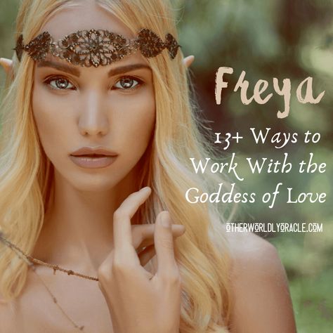 Freya Goddess of Love and War: 13 Ways to Work With Her Altar To Freya, Working With Freya, Freya Altar, Poetic Edda, Goddess Freya, Norse Paganism, Freya Goddess, Goddess Of Beauty, Goddess Magick