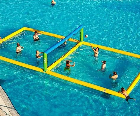 Water Volleyball, Fancy Water, Cool Pool Floats, Volleyball Court, Lake Fun, Inflatable Water Park, Pool Games, Summer Fun List, Volley Ball