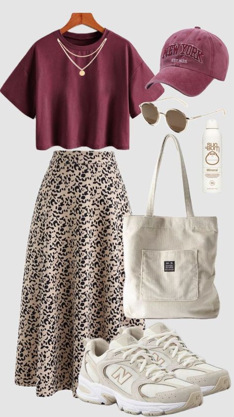 #outfitinspo #love #cute #preppy #outfitinspo #outfit #modestfashion #skirt #casual #fall #art #vibes #aesthetic Rok Outfit, Modesty Outfits, Cute Modest Outfits, Everyday Fashion Outfits, Casual Day Outfits, Quick Outfits, Easy Trendy Outfits, Modest Fashion Outfits, Cute Everyday Outfits