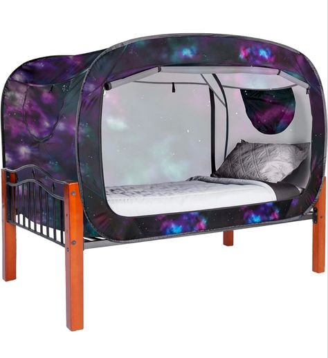 Perfect for your ASD kiddos when they need a space to cool off or just wind down. Bed Fort, Indoor Canopy, Bed Canopies, Sleeping Tent, Floor Bed Frame, Sleeping Bed, Foam Bed, Bed Tent, Futon Bed