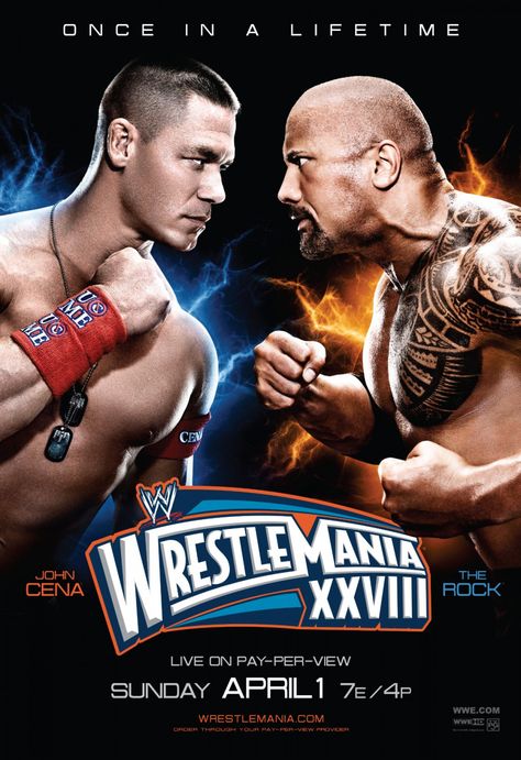 Wrestlemania 28 John Cena vs. The Rock Samoan Dynasty, Wwe Ppv, Wwe Wrestlemania, Wrestling Posters, World Heavyweight Championship, Wwe Wallpapers, The Rock Dwayne Johnson, Wrestling Superstars, Wwe Champions