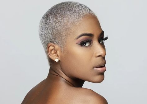 15 Low Maintenance Hairstyles For Black Women (2024 Trends) Brush Haircut For Black Women, Low Maintenance Short Hair, Low Maintenance Hairstyles, Low Cut Hairstyles, Short Bleached Hair, Low Maintenance Short Haircut, Super Short Haircuts, Natural Hair Woman, Buzz Cut Hairstyles