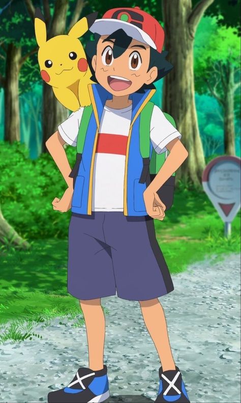 Ash Ketchum Pokemon, Pokemon Screencaps, Goh Pokemon, Pokémon Journeys, Pokemon Anime Characters, Pokemon Vs Digimon, Pikachu Wallpaper Iphone, Pokemon Kalos, Pokemon Ash And Serena