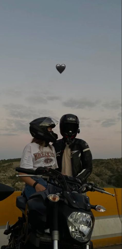 Couple Bikers Aesthetic, Couple Riding Bike Aesthetic, Racing Couple Aesthetic, Couple Riding Motorcycle Aesthetic, Motorbike Couple Aesthetic, Couple Bike Aesthetic, Bike Couple Aesthetic, Motorcycle Couple Aesthetic, Biker Couple Photography