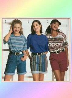 91-92 style. I  remember  outfits like this and I am  pretty sure I  had the shirt on the far right. 1990s Outfits, 1990s Fashion Trends, Style Année 80, 90s Fashion Outfits Hip Hop, Look 80s, Fashion Guys, Fashion 1990s, 90s Fashion Women, 80s And 90s Fashion