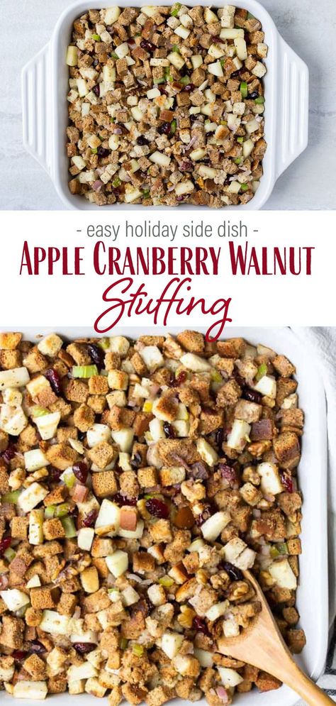 Stuffing With Walnuts And Apples, Stuffing Recipes Apple Cranberry, Thanksgiving Walnut Recipes, Stuffing Recipes For Thanksgiving Apple, Apple Walnut Stuffing Recipes, Cranberry Walnut Stuffing Recipes, Apple Raisin Stuffing Recipes, Cranberry Apple Stuffing Recipes, Stuffing Recipes With Cranberries