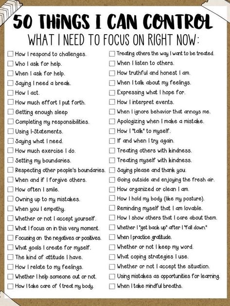 Things I Can Control Worksheet, Control Worksheet, Things I Can Control, I Can Control, Counseling Activities, Counseling Resources, Therapy Worksheets, School Counselor, School Counseling