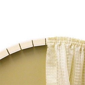 Rounded Window Curtains, Arched Window Coverings, Curtains For Arched Windows, Curved Curtain, Curved Curtain Rods, Arched Window Treatments, Arch Doorway, Bedroom Drapes, Round Window