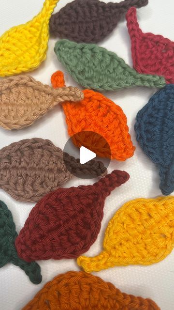 Olena | Jolly Lizard | Crocheter 𖧹  Designer | Simple Autumn Leaf Applique 🍂 🍃 

- Written pattern below and on my Patreon
- Full video tutorial - available on my YouTube channel (link... | Instagram Leaf Applique, Yellow Yarn, Elderly Activities, Crochet Leaves, Crochet Fall, Autumn Leaf, Crochet Lovers, My Youtube Channel, Free Patterns