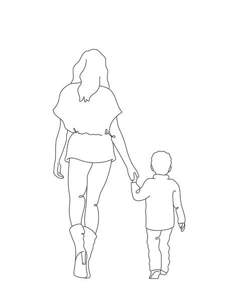 Mother Child Tattoo, Child Tattoo, Parenting Illustration, Super Coloring Pages, Stencils For Kids, Dibujo Simple, Mom Tattoo Designs, Tattoo For Son