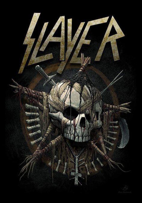 Slayer Slayer Band Art, Slayer Poster, Arte Heavy Metal, Slayer Band, Rock Band Posters, Heavy Metal Art, Heavy Metal Rock, Metal Albums, Band Wallpapers