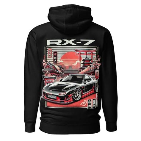 JG Infinite Black RX7 hoodie for JDM Fans Japanese Tuner Car Drift Street Race Culture Graphic Pullover Black Rx7, Racing Hoodie, Car Drift, Tokyo Drift Cars, Graphic Pullover, Tuner Cars, Drift Cars, Jdm, Clothes