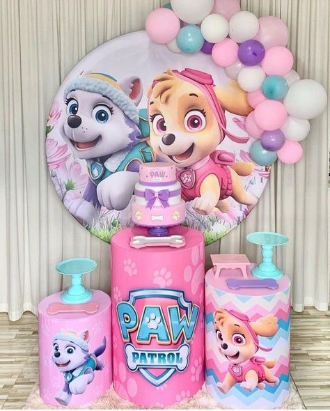 Skye Birthday Party, Skye Paw Patrol Party, Best Christmas Gift Baskets, Paw Patrol Skye Birthday, Paw Patrol Birthday Decorations, Sky Paw Patrol, Paw Patrol Party Decorations, Paw Birthday, Paw Patrol Birthday Theme