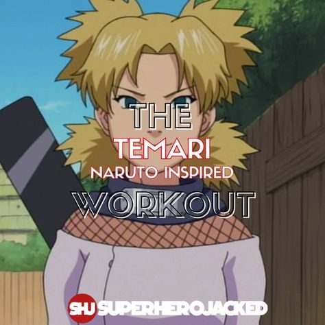 Temari Workout Naruto Workout Routine, Naruto Workout, Anime Workouts, Character Workouts, Female Naruto, Anime Superhero, Superhero Academy, Superhero Workout, Hanging Leg Raises