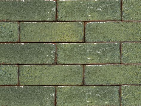 Handmade artisan brick tiles glazed brick tiles in an attractive pale green palette. Glazed Brick Tiles, Clay Bricks, Brick Slips, Reclaimed Building Materials, Tiles Uk, Types Of Bricks, Glazed Brick, Reclaimed Brick, Landscape Products