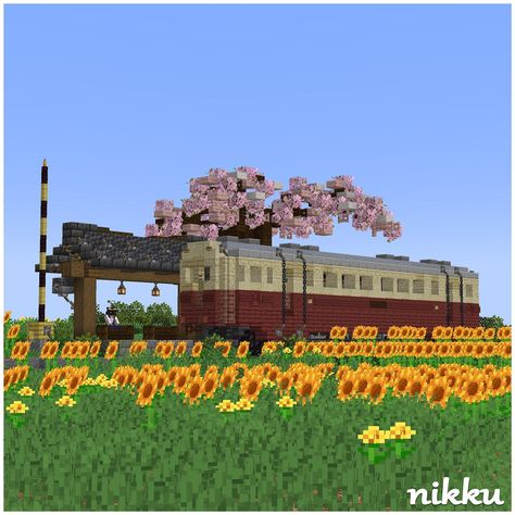 Minecraft Animal Crossing, Minecraft Creator, Minecraft Japanese, Japanese Animals, Minecraft Farm, Minecraft House Plans, Minecraft Inspo, Minecraft Building, Building Art