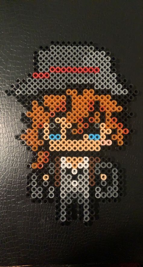 Bsd Perler Bead Patterns, Bungo Stray Dogs Perler Beads, Bungo Stray Dogs Pixel Art, Anime Pearl Beads, Perler Bead Spy X Family, Perler Beads Undertale Temmie, Perler Projects, Kandi Inspo, Easy Perler Bead Patterns