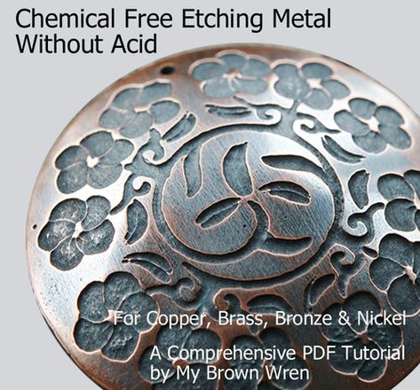 Metal Etching Tutorial, Etched Copper Jewelry, Copper Soldering, Etching Metal, Copper Etching, Sharpie Paint Pens, Jewelry Book, Silversmithing Jewelry, Transfer Images