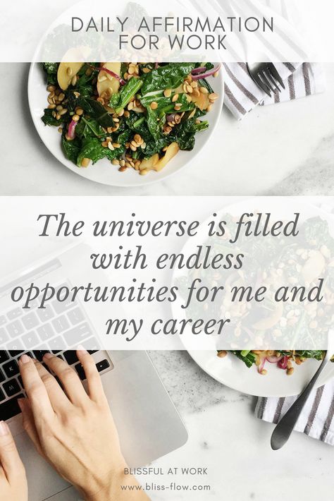 Daily #affirmation for work: THE UNIVERSE IS FILLED WITH ENDLESS OPPORTUNITIES FOR ME AND MY CAREER #mantra #inspiration #officelife Find more mantras here: Affirmation For Work, Work Affirmations, Morning Mantras, I Am Growing, Morning Mantra, Powerful Affirmations, Daily Affirmation, My Career, Transform Your Life