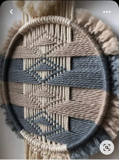 Circular Weaving, Unique Macrame, Macrame Hoop, Yarn Wall Art, Macrame Knots Pattern, Wall Art Geometric, Macrame Wall Hanging Diy, Macrame Wall Hanging Patterns, Woven Wall Art