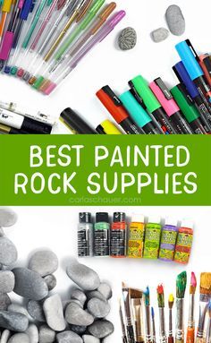 Rock Painting Supplies, Paint Pens For Rocks, Stones Garden, Rock Painting Tutorial, Paint Marker Pen, Painted Rocks Kids, Painted Rocks Craft, Painted Rocks Diy, Rock Painting Ideas Easy