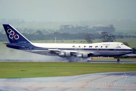 Photo of OAL Boeing 747-200 (SX-OAE) - FlightAware Greek Statues, Most Beautiful Birds, Boeing 747 200, Aviation Industry, Boeing 747, Cairo, Beautiful Birds, Heavy Metal, Quad