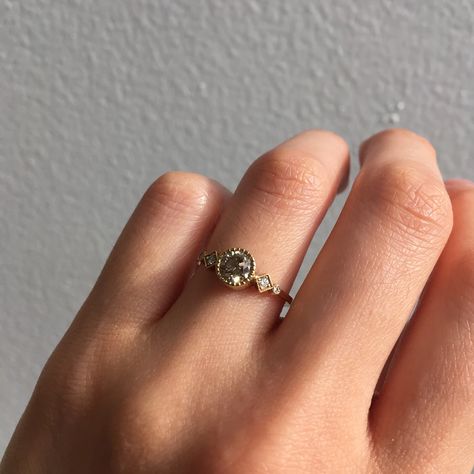 Jennie Kwon Designs | Shop Our Delicate Diamond Rings Diamond Slice Rings, Grey Diamond Engagement Ring, Diamond Cuff Ring, Diamond Leaf Ring, Champagne Diamond Rings, Jennie Kwon, Alternative Bride, Lace Ring, Local Jewelry