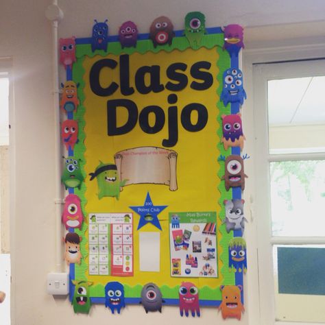 Class Dojo Ideas, Class Dojo Display, Dojo Decor, Dojo Points, Dojo Ideas, Class Dojo, Bulletin Board Ideas, Board Ideas, Bulletin Board