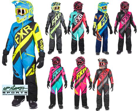 FXR Youth and Child CX Monosuit at Up North Sports - One Piece Snow Suit Womens Dirt Bike Gear, Snowmobile Clothing, Dirt Bike Gear, Ski Doo, Jeep Cars, Up North, Bike Gear, Snow Sports, Motorcycle Gear