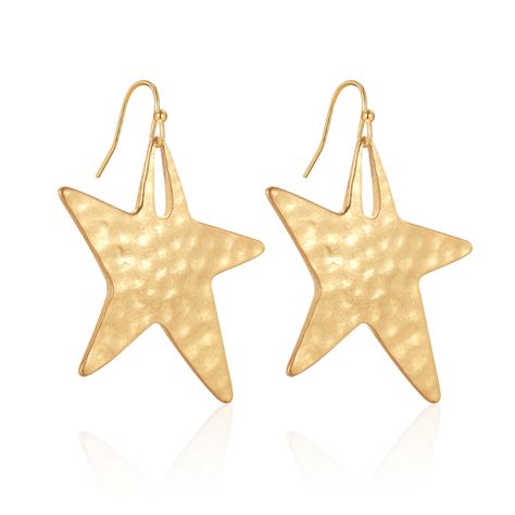 PRICES MAY VARY. Our hammered gold earrings showcase meticulous craftsmanship with a stunning hammered texture, creating a truly exquisite piece of jewelry that is sure to capture attention and admiration. The star earrings size is 1.4*1.77 in and the weight is 0.24 oz/pc. Crafted with care, these dangle earrings are made from high-quality gold-plated metal, ensuring durability and long-lasting shine. Designed with comfort in mind, these hanging earrings feature a lightweight construction and se Star Earrings Dangle, Earrings Star, Hammered Gold, Hanging Earrings, Bohemian Earrings, White Earrings, Gold Star, Earrings Dangle, Star Earrings