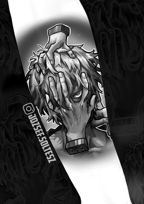 Original Tattoo design Tomura Shigaraki Tattoo, Shigaraki Tattoo, Uchiha Clan Symbol, Tattoo Anime, Shigaraki Tomura, Anime Tattoo, Flash Tattoos, Tomura Shigaraki, Uchiha Clan