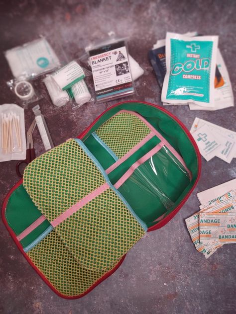 Introducing First Aid travel pouch pattern – Allsewpetite First Aid Pouch Diy, Sew First Aid Kit, Sewing First Aid Kit, First Aid Kit Sewing Pattern, Sew Travel Accessories, Travel Pouch Diy, Sewing Travel Accessories, First Aid Pouch, Homemade Clothes