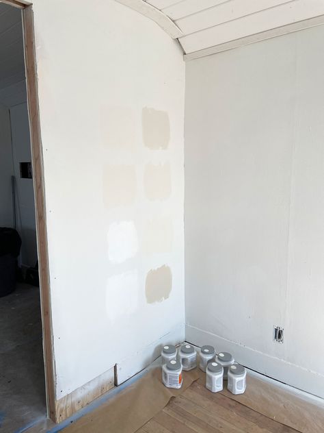 We Sampled 8 Popular White Paint Colors, Here are Our Favorites... — The Grit and Polish Popular White Paint Colors, Popular White Paint, The Grit And Polish, Off White Paint Colors, Grit And Polish, White Interior Paint, Stucco Colors, Kitchen Colour, Quartz Backsplash