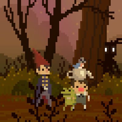 Over The Garden Wall on Behance Pixel Kawaii, Frosch Illustration, Piskel Art, Arte 8 Bits, 8bit Art, Cool Pixel Art, Over The Garden Wall, Pixel Art Design, Arte Inspo