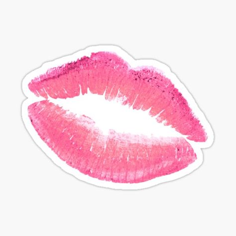 Kiss Mark Wallpaper, Lipstick Photos, Kiss Mark, Lipstick Mark, Makeup Stickers, Stickers Cool, Preppy Stickers, Pink Lip Gloss, Aesthetic Pinterest