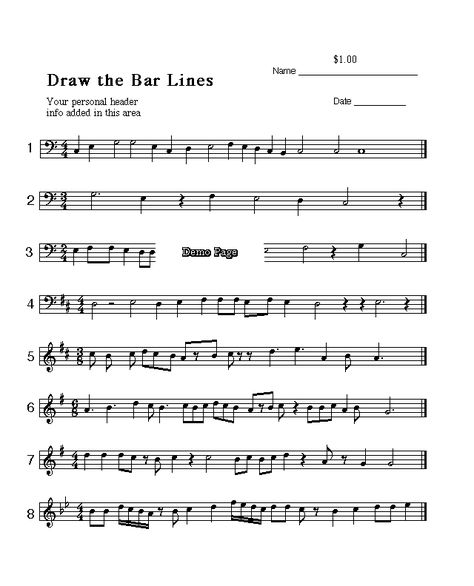 Free Downloads RHYTHM: BAR LINES - METER - NOTE VALUES Music Rhythm Worksheets, Free Music Theory Worksheets, Piano Theory, Exercise Music, Rhythm Worksheets, Note Values, Counting Worksheet, Music Printables, Music Activities For Kids