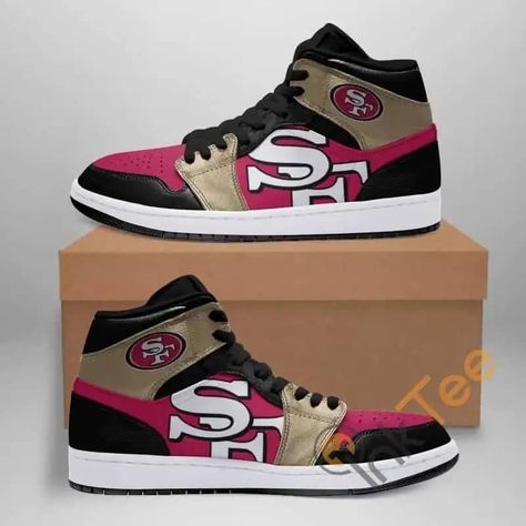 San Francisco 49ers Sport Custom Sneakers It2667 Air Jordan Shoes 49ers Design, Custom Jordan Shoes, Custom Jordans, Air Air, Air Jordan Shoes, Air Jordan 1 Mid, Custom Sneakers, Jordan 1 Mid, San Francisco 49ers