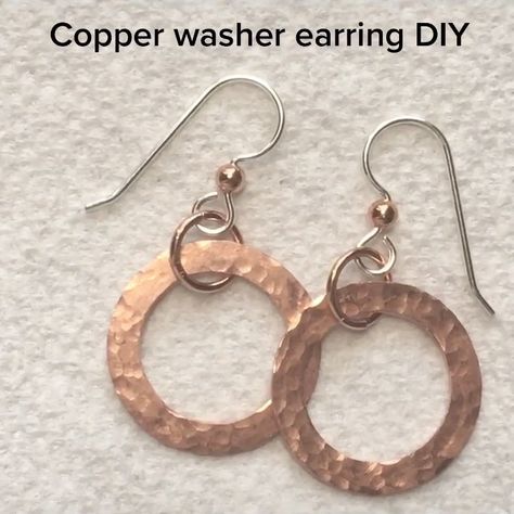 Jewelry Making Videos, Copper Jewelry Diy, Do It Yourself Decoration, Homemade Pizzas, Authentic Italian Pizza, Washer Jewelry, Diy Earrings Easy, Diy Wire Earrings, Metal Stamped Jewelry