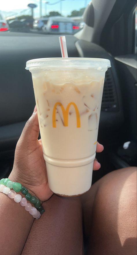 #caramelcoffee #mcdonalds #iced #aesthetic Mcdonalds Iced Coffee, Mcdonald's Aesthetic, Vanilla Iced Coffee, Chefs Kiss, Caramel Latte, Coffee Obsession, Caramel Coffee, How To Order Coffee, Food Therapy